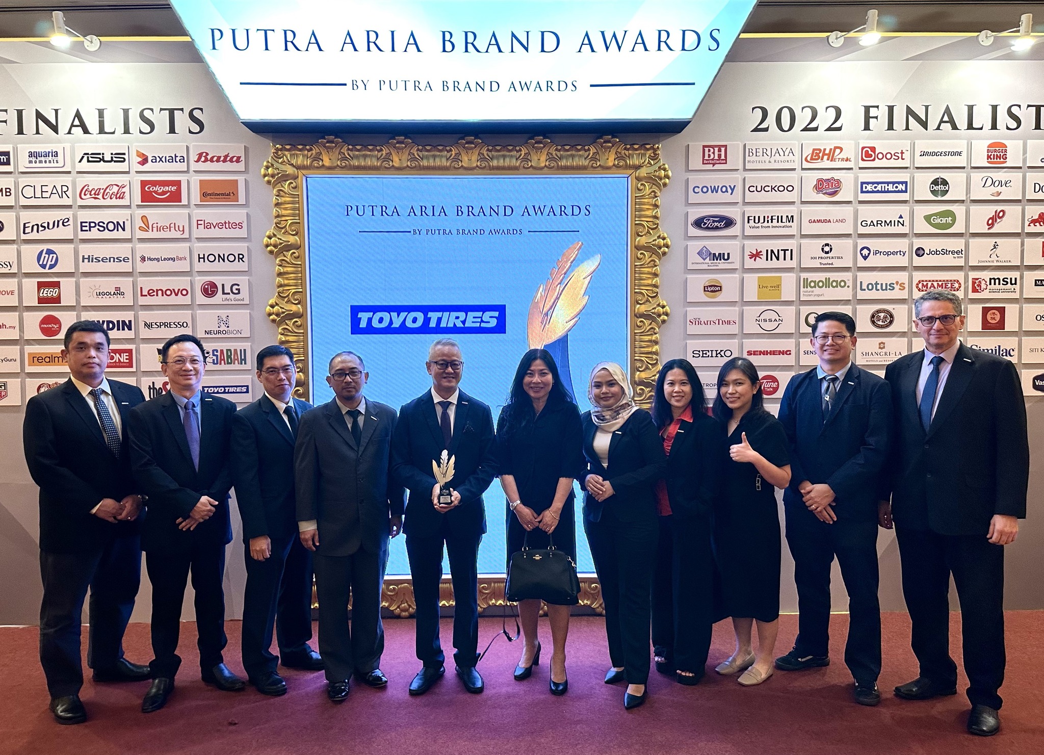 TOYO TIRES BAGGED SILVER IN THE INAUGURAL PUTRA ARIA BRAND AWARDS